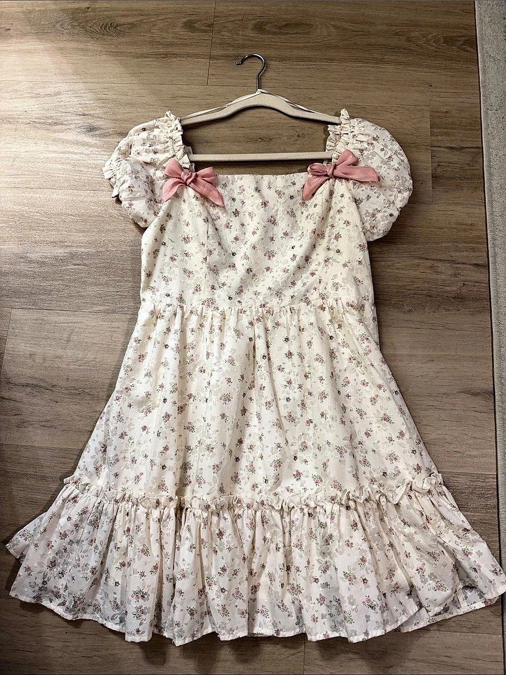 Girls Floral Ruffle Dress NWT